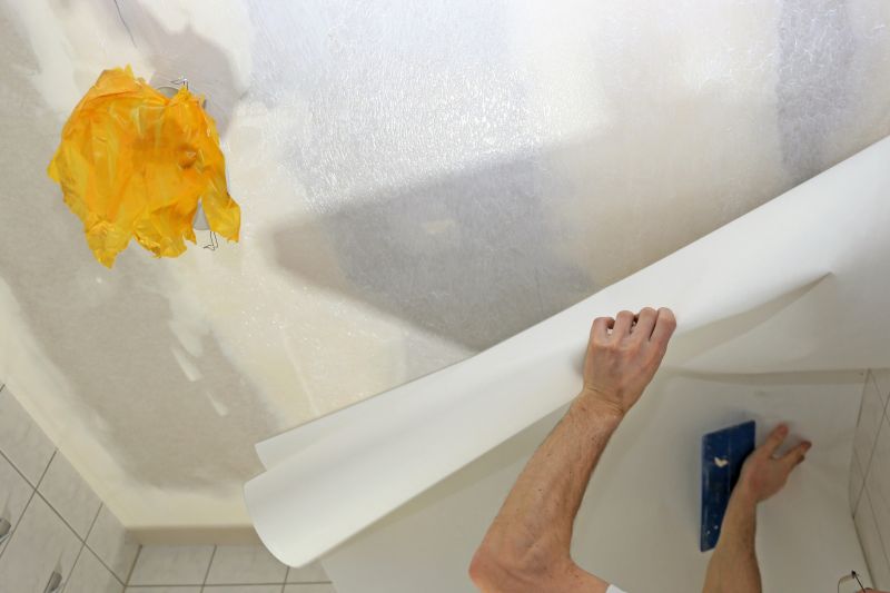 Wallpaper Installation in a Well-ventilated Room